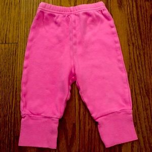 Pink Pants with cuffed leg bottoms